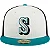 Boné New Era 59FIFTY MLB Seattle Mariners Fitted Alt Clubhouse 2025 White Green - Imagem 2