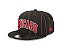 Boné New Era 9FIFTY NBA Chicago Bulls Striped Hat Black - Imagem 1