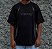 Camiseta Thug Nine Oversized Flames Black - Imagem 1