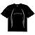 Camiseta Thug Nine Oversized Flames Black - Imagem 1