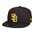 Boné New Era 59FIFTY MLB San Diego Padres Game Cap Brown - Imagem 1
