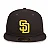 Boné New Era 59FIFTY MLB San Diego Padres Game Cap Brown - Imagem 2