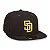 Boné New Era 59FIFTY MLB San Diego Padres Game Cap Brown - Imagem 3