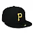 Boné New Era 59FIFTY MLB Pittsburgh Pirates Game Cap Black - Imagem 3