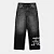 Calça Take-Off Movement Washed Black Loose Fit Jeans - Imagem 1