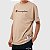 Camiseta Champion Logo Embroidery Script Dark Khaki - Imagem 1