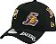Boné New Era 9FORTY NBA A-Frame Los Angeles Lakers All Over Hat Black - Imagem 1