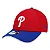 Boné New Era 9FORTY MLB Philadelphia Phillies Team Red Blue - Imagem 1