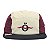 Boné Öus 5 Panel Phibo Ö Areia Vinho - Imagem 1