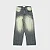 Calça Take-Off Disorder Washed Grey Jeans - Imagem 1