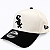 Boné New Era 9FORTY A-Frame MLB Chicago White Sox Chrome Off White - Imagem 1