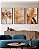 Quadro Decorativo Trio Flores Douradas de Outono - Imagem 3