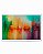 Quadro Decorativo Multicolorido com Elementos de Aquarela e Gotas de Ouro - Imagem 6