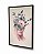 Quadro Decorativo Arte Colagem de Mulher com Buquê Sobre a Cabeça - Imagem 8