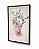 Quadro Decorativo Arte Colagem de Mulher com Buquê Sobre a Cabeça - Imagem 10