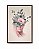 Quadro Decorativo Arte Colagem de Mulher com Buquê Sobre a Cabeça - Imagem 6