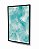 Quadro Decorativo Mármore Líquido Azul Turquesa em Textura Gold - Imagem 5