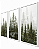 Quadro Decorativo Trio Floresta Árvore Pinheiro na Névoa - Imagem 10