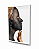 Quadro Decorativo Mulher com Rosto Pintado de Preto e Dourado com Folha Tropical - Imagem 5