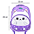 Mochila Escolar Infantil Lilás Cut Pet Bolsa Fofa - Imagem 1