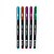 Kit 5 Caneta Esferográfica Carbon 0.7mm Colorida Jocar Office - Imagem 1