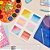 Paleta Aquarela Godê 12 Pastilhas Suporte Dedão Estojo Jogo - Imagem 2