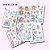 Caderninho com 10 Folhas Adesivas Decorativas Cute Girl para Sketchbook - Imagem 2