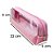 Estojo Jumbo com Visor Transparente Rosa Obi - Imagem 3