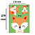 Caderno Universitário Cute Animals Fox 80 Folhas Jandaia - Imagem 2