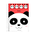 Caderno Universitário Cute Animals Panda 80 Folhas Jandaia - Imagem 1