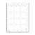 Caderno com Planner Colegial 80 Folhas Detalhes Ramos de Flores - Imagem 4