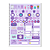 Caderno 10 Matérias Universitário Lavender Bolas - Imagem 3