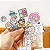 5 Cartelas de Adesivos Kawaii Fofos Papelaria - Imagem 1