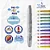 Conjunto 12 Giz em Gel MEGA Color Metalizado Retrátil Aquarelável Perfumado - Imagem 3