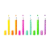 Marca Texto Neon Slim Bazze 6 Cores - Imagem 1