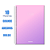 Caderno Universitário 10 Matérias Clean 160 Folhas Rosa e Roxo - Imagem 1