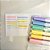 Conjunto 6 Marca Textos Pastel Ponta Dupla Flexível 12 Cores - Imagem 3