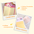 Kit Papelaria Amarelo e Laranja Caderneta Anotações Bloquinho - Imagem 2
