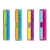 Régua e Borracha 2 em 1 Flair 10 Cm 4 Cores - Imagem 1