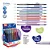 Caneta Gel Tris Jelly Corpo Transparente Grip Emborrachado - Imagem 2