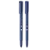 Caneta Esferográfica Blue 0.7 mm Escrita Macia Cor Azul e Preta - Imagem 1