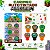 Carimbo Autotintado Minecraft 6 Unidades Steeve Creeper Alex - Imagem 1