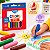 Giz de Cera 12 Cores 1x10 Cm Escolar Infantil Lyke - Imagem 4