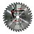 Disco de Serra Circular 36 Dentes para Madeira 7" 14 x 20 mm MTX - Imagem 1