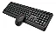 Kit Teclado e Mouse Sem Fio C3Tech K-W70BK Preto. - Imagem 1