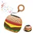 Caixa de Som Bluetooth Hamburger T-77 3W. - Imagem 1