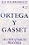 ORTEGA Y GASSET - Imagem 1