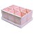 CAIXA ORGANIZADORA DELLO C/ 6 PORTA OBJETOS - ROSA CLARO - Imagem 1