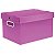 CAIXA ORGANIZADORA POLYCART G 44X32X26 - ROSA - Imagem 1