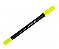 MARCADOR ARTISTICO BISMARK DUALTIP BRUSH #055 AMARELO NEON - Imagem 1